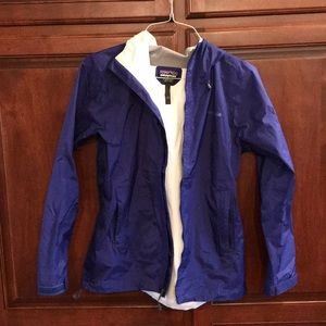 Patagonia size small blue rain jacket